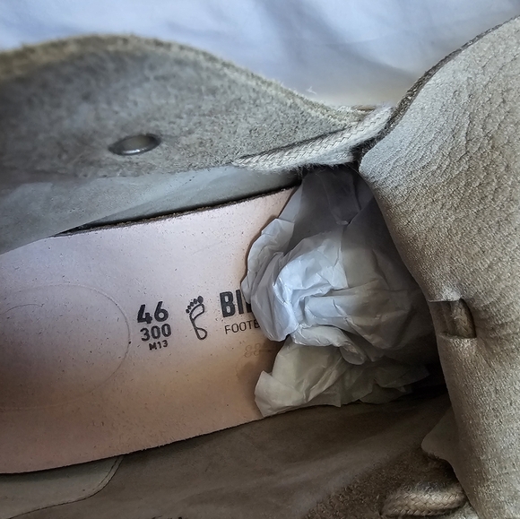 Birkenstock Taupe Suede Ankle Boots 46 NWT - Picture 3 of 3